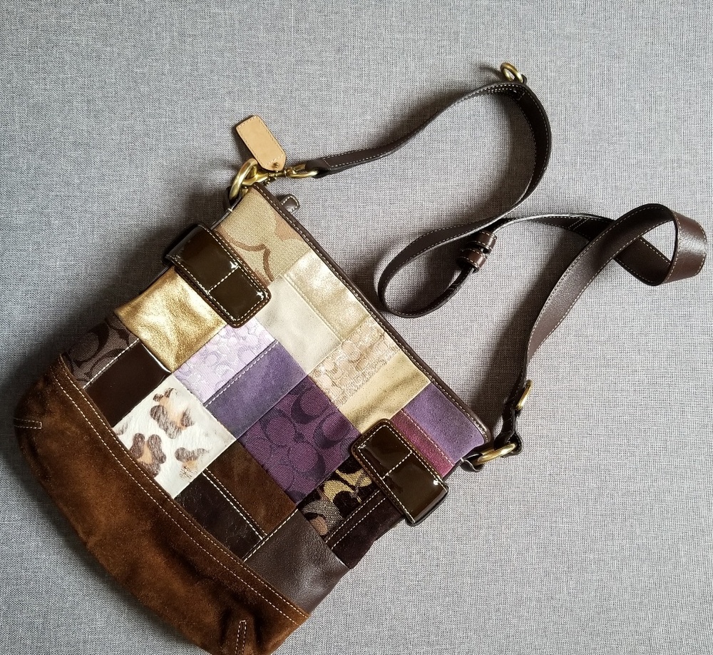 Authentic Patchwork Coach Purse - Picture 5 of 7